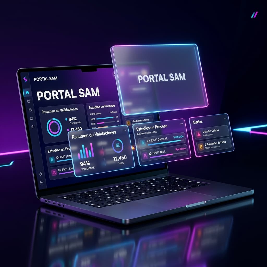 Portal SAM Dashboard Mockup